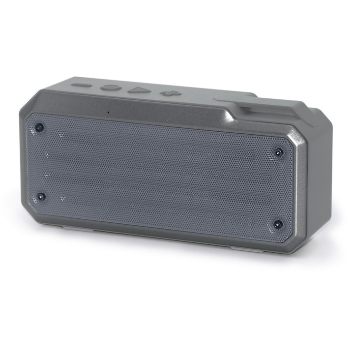 Boxa portabila NewRixing NR-4018, Gri, 1200mAh, Bluetooth 4.2