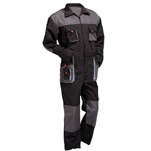 Salopeta de lucru Combinezon Welten, Negru/Gri, marime 46 (M)