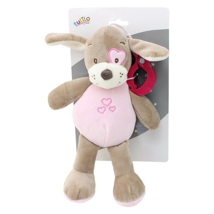 Jucarie pentru patut copii Axiom, Catel, 25 cm