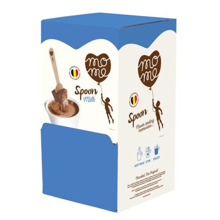 Блокчета млечен белгийски шоколад Choc-o-lait Spoon Голяма кутия с 60 броя, 1980 g