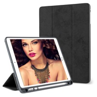 Husa Tableta iPad 9.7" 6Th Generation Pen Holder 2018 IPad Air 6 Suport Pen ofera protectie Lux Jeans Black