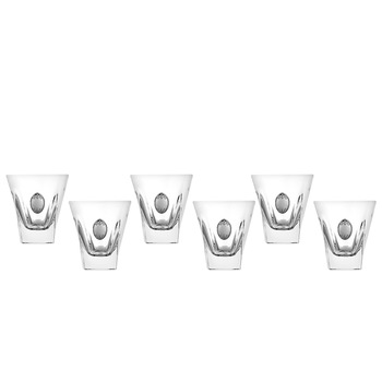 Set 6 pahare de whisky Fusion, DG04, RCR (Italia), Sticla, 270 ml Set 6 pahare de whisky Fusion, DG04, RCR (Italia), Sticla, 270 ml