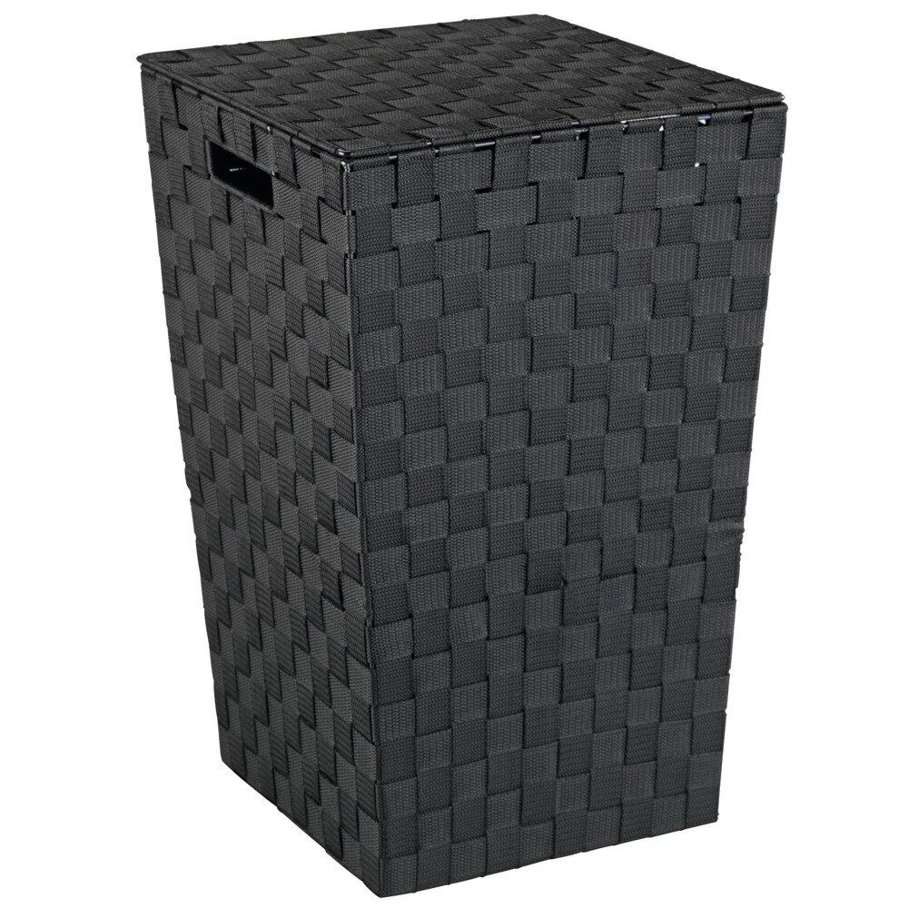Cos pentru rufe Adria Wenko, Plastic, 48 L, Negru/Gri