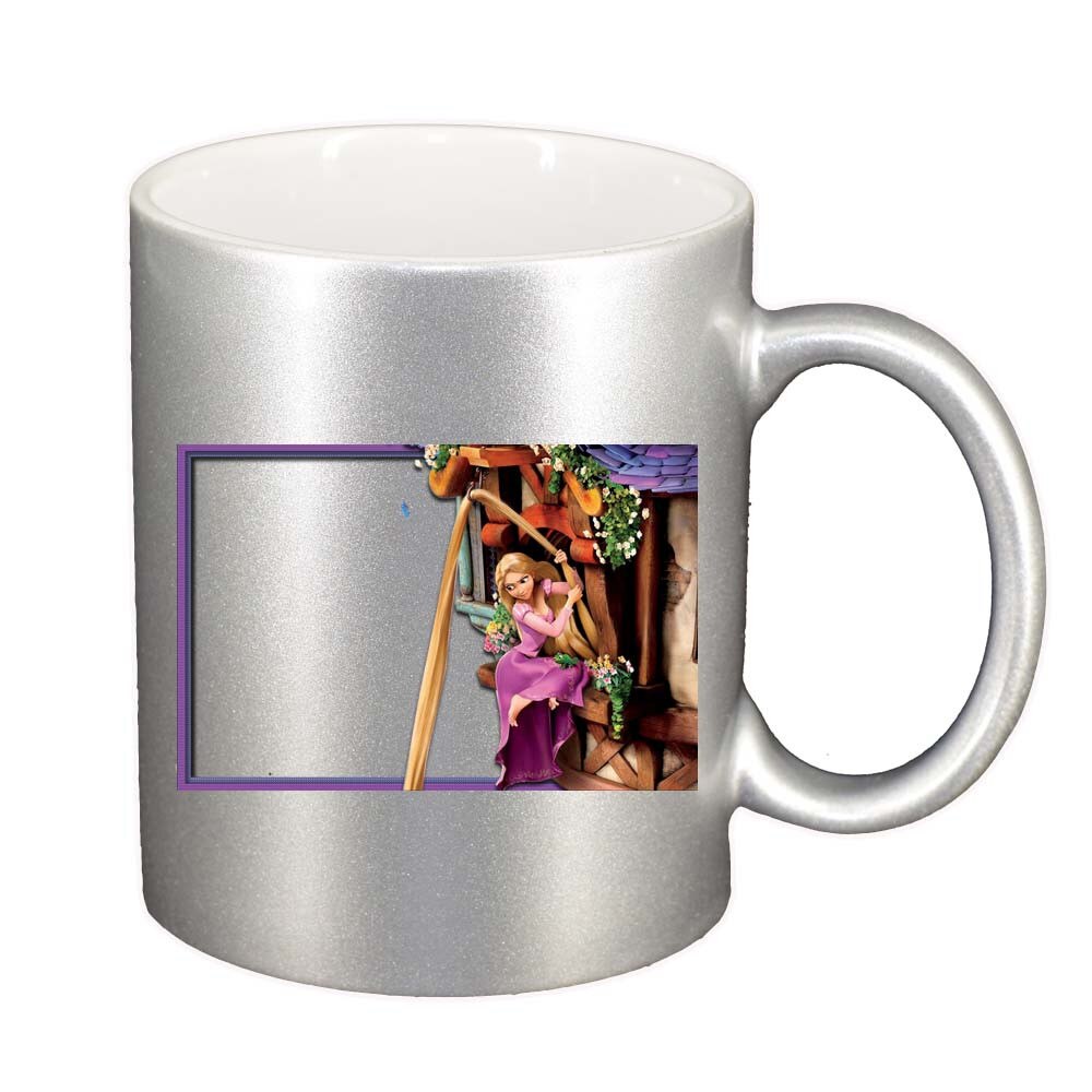 Cana Rapunzel, argintiu sidefata, 330ml, D287