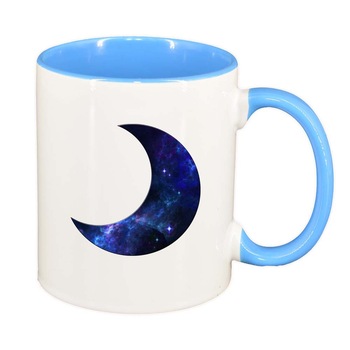 Cana Luna, interior albastru, 330ml, D283 Cana Luna, interior albastru, 330ml, D283