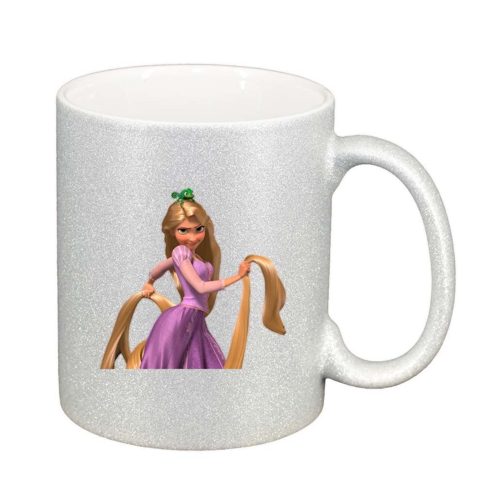 Cana Rapunzel, argintiu sidefata glitter, 330ml, D288