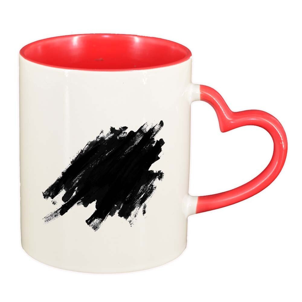 Cana Paint, interior rosu, maner inima, 330ml, D284