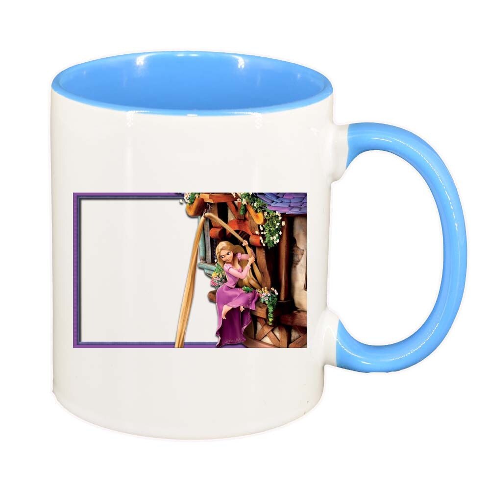 Cana Rapunzel, interior albastru, 330ml, D287