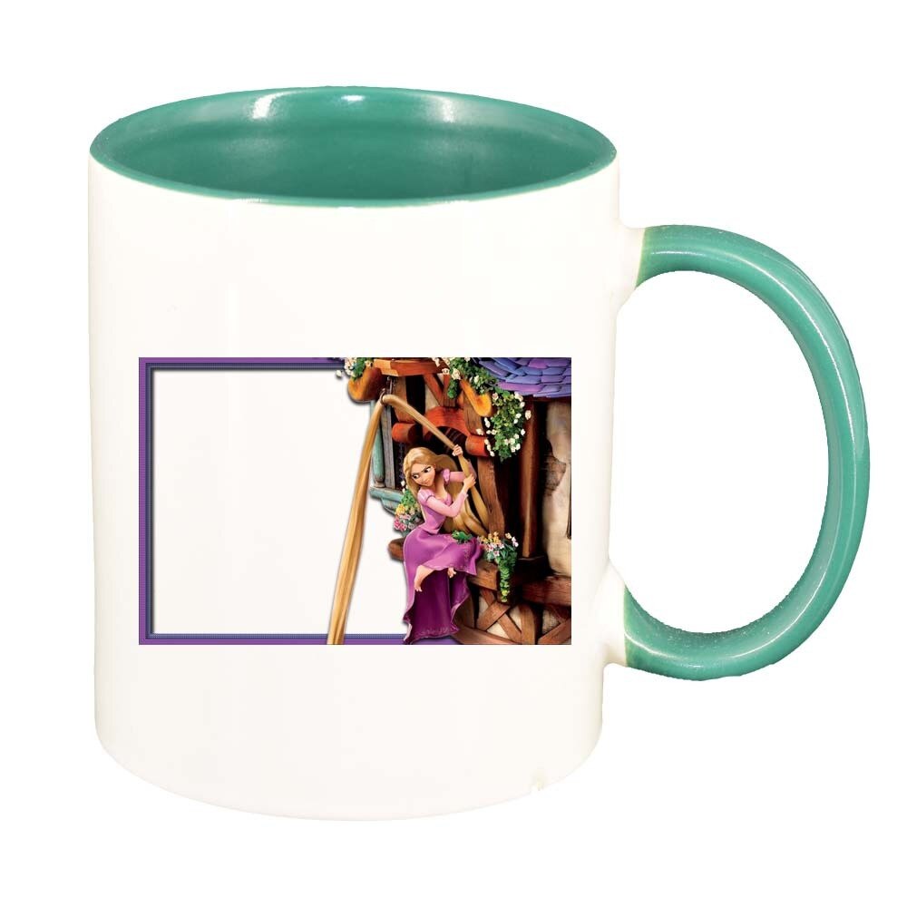 Cana Rapunzel, interior verde, 330ml, D287