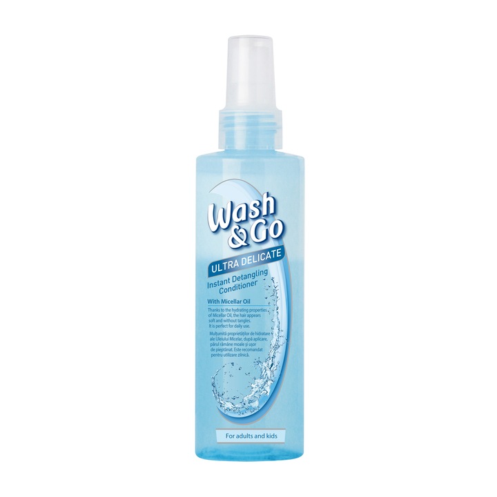 Wash&Go Ultra tender hajbalzsam, micellás víz, 200 ml