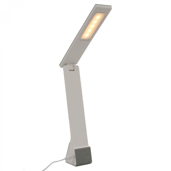 Lampa - Veioza de birou ,LED 4W + USB, argintie, functie touch, 3 trepte de lumina , ATS Lampa - Veioza de birou ,LED 4W + USB, argintie, functie touch, 3 trepte de lumina , ATS