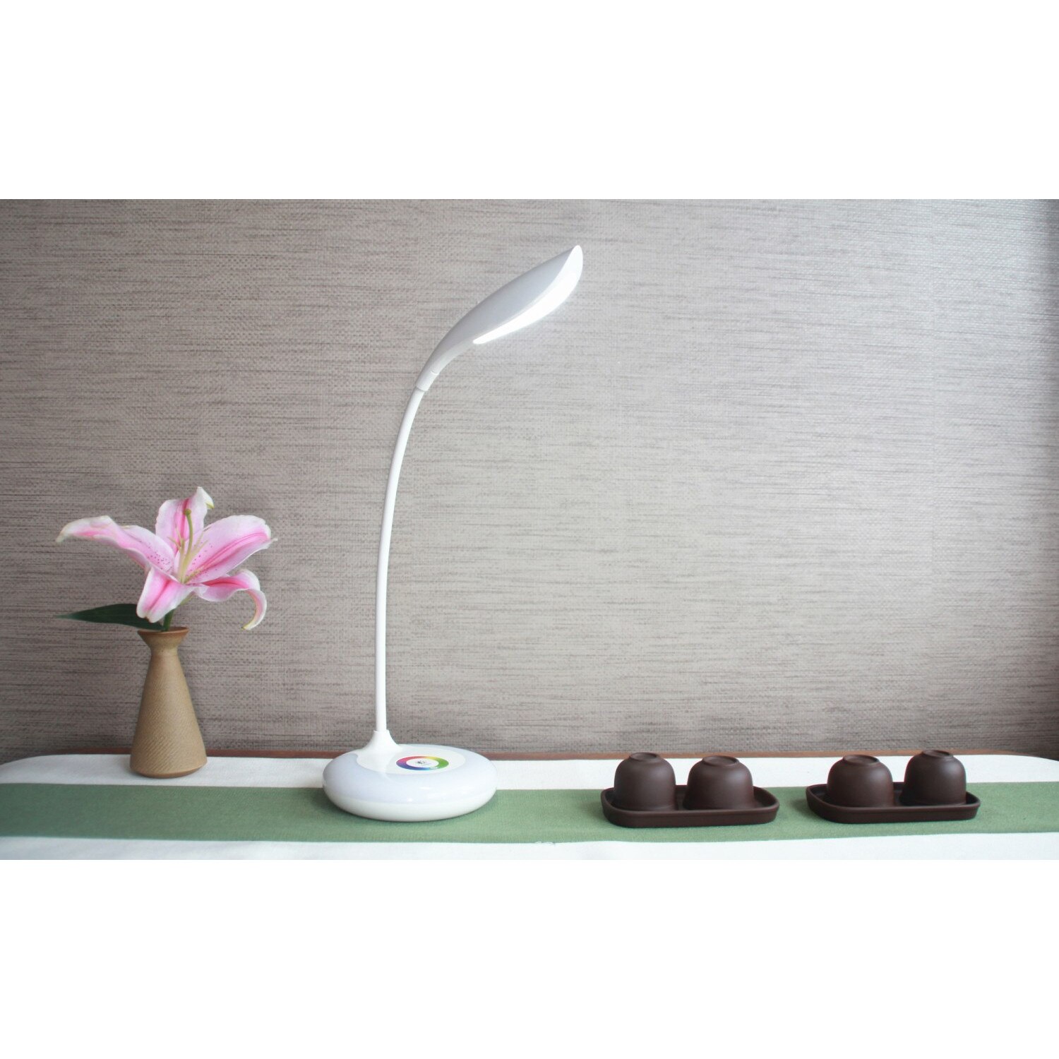 Lampa de birou LED, 5W + RGB , clasa A+ , ATS , inaltime 290 mm