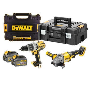Set combo 2 scule DeWALT DCK2055T2T, DCD996 + DCG 414, 54 V, 2 x 6.0 Ah Set combo 2 scule DeWALT DCK2055T2T, DCD996 + DCG 414, 54 V, 2 x 6.0 Ah