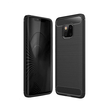 Husa Huawei Mate 20 Pro, Slim Armor Carbon, carcasa spate Antisoc, Negru