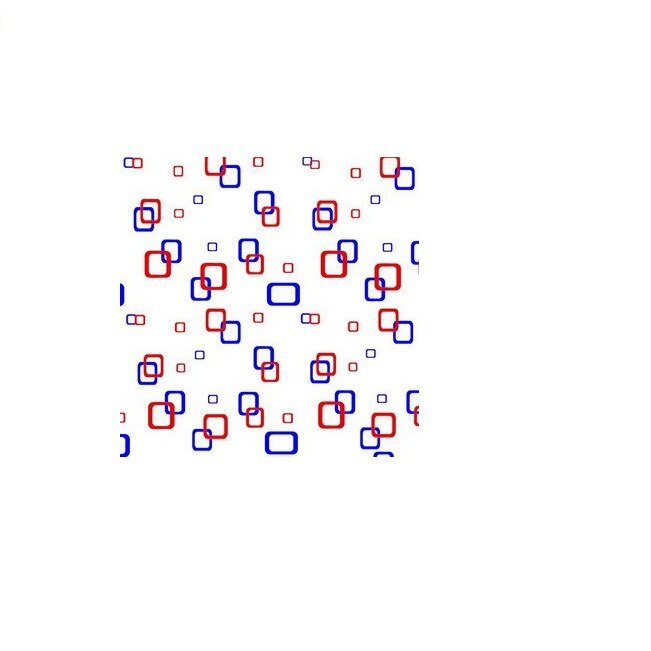 Perdea dus, model geometric, multicolor, 180 x 180 cm