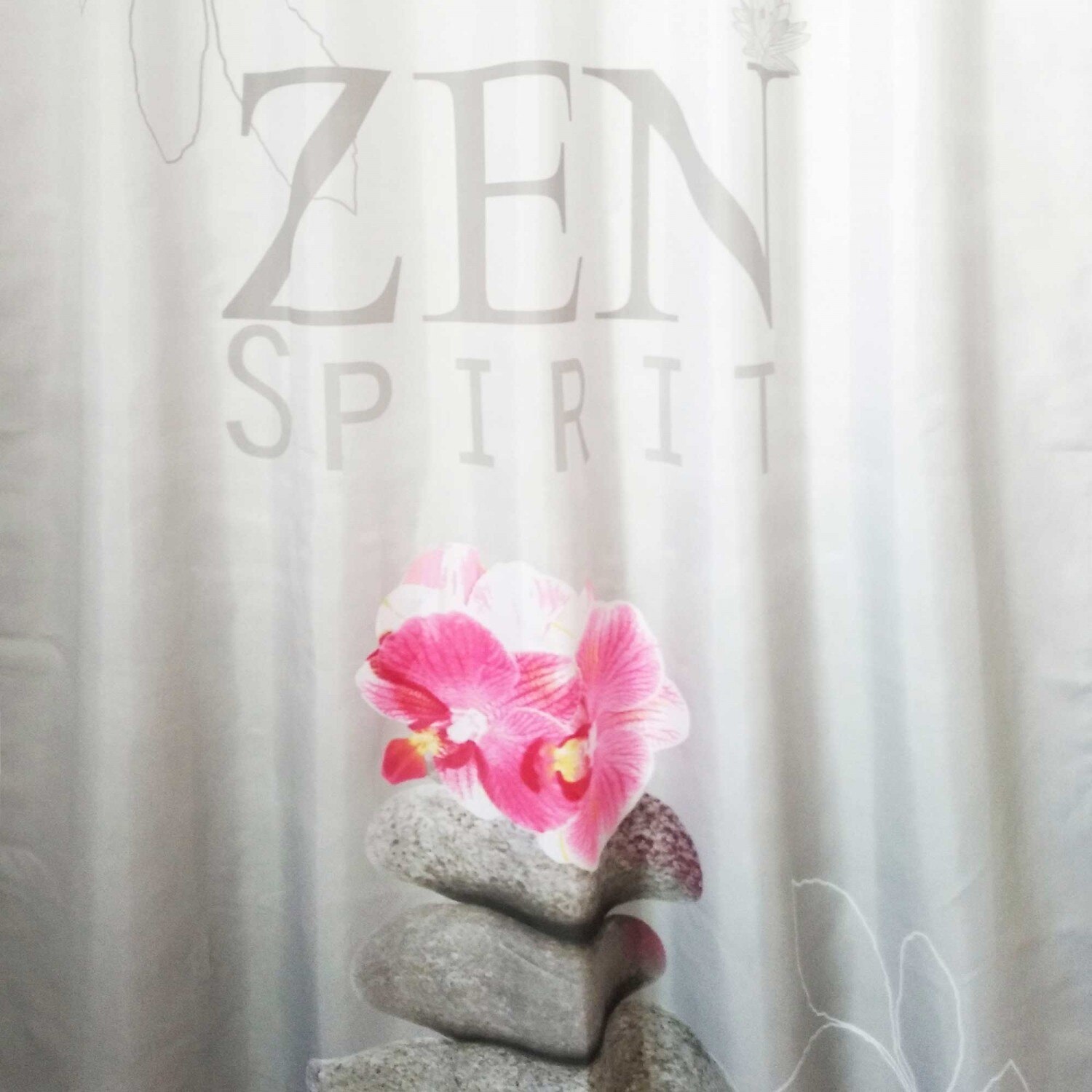 Perdea dus, model Zen, multicolor, 200 x 180 cm