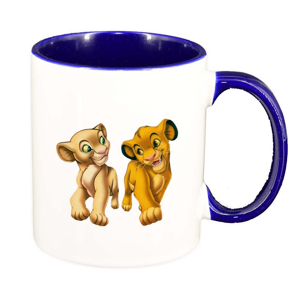 Cana Lion King, interior albastru inchis, 330ml, D291