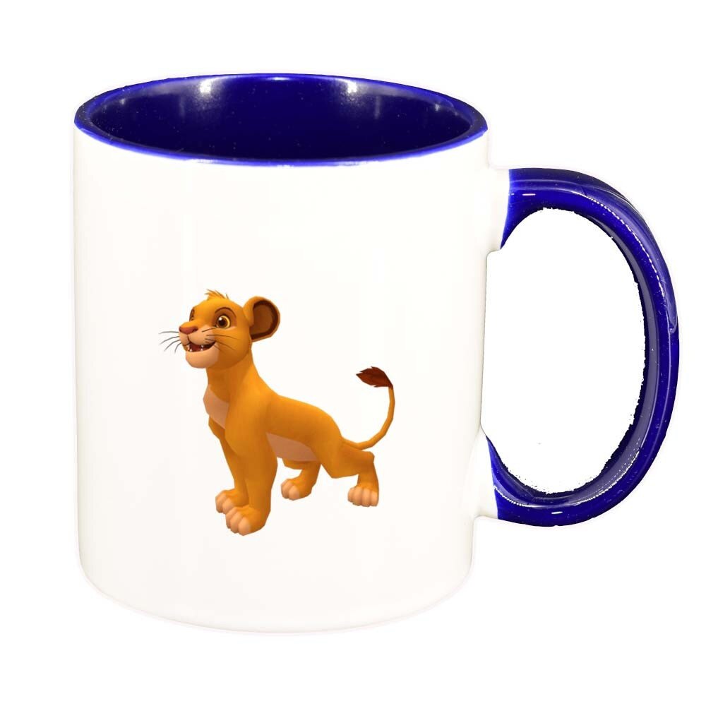 Cana Lion King, interior albastru inchis, 330ml, D290