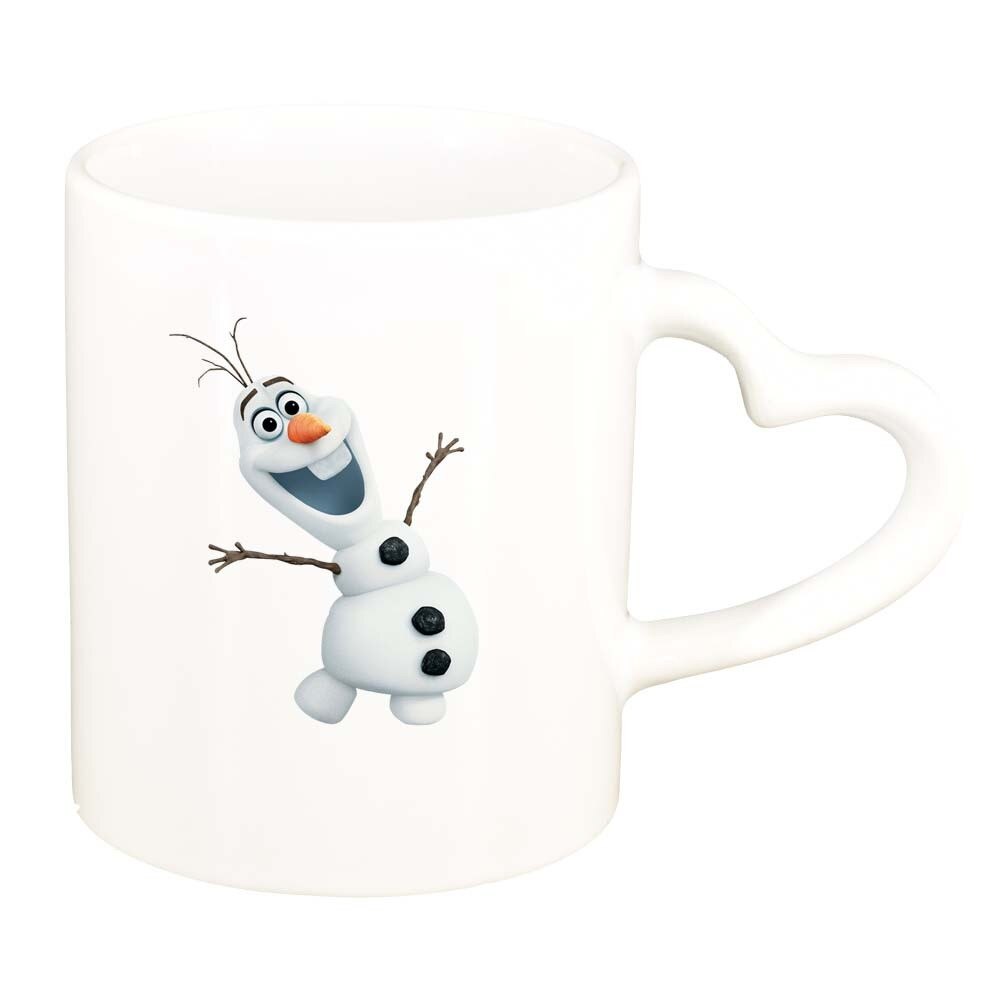 Cana Frozen, alb, maner inima, 330ml, D292