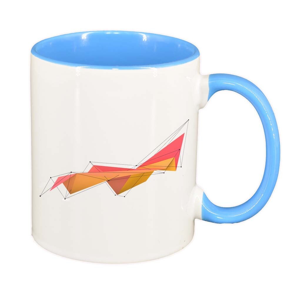 Cana Forme, interior albastru, 330ml, D297