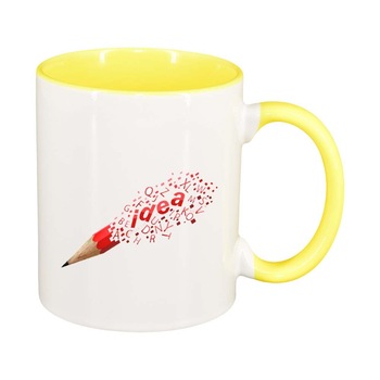 Cana Idea, interior galben, 330ml, D296 Cana Idea, interior galben, 330ml, D296