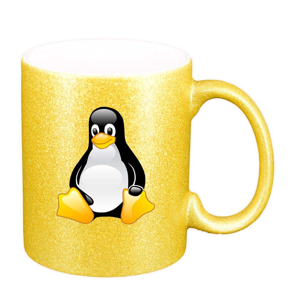 Cana Pinguin, auriu sidefata glitter, 330ml, D298