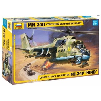 Macheta aeromodele Zvezda Soviet Attack Helicopter MI-24P  Macheta aeromodele Zvezda Soviet Attack Helicopter MI-24P