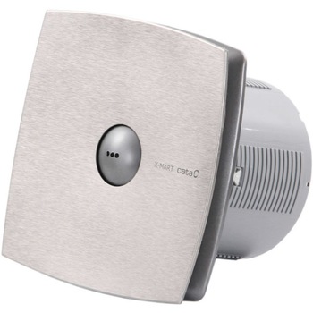 Ventilator de baie perimetral, X-MART 10 MATIC INOX, CATA, design aerdinamic, montare rapida, clapete anti-retur, capac frontal usor de scos fara a folosi unelte, led, carca sa plastic, Ventilator de baie perimetral, X-MART 10 MATIC INOX, CATA, design aerdinamic, montare rapida, clapete anti-retur, capac frontal usor de scos fara a folosi unelte, led, carca sa plastic,
