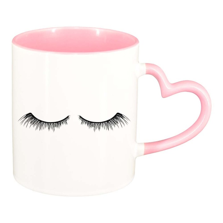 Cana Eye Lash, interior roz, maner inima, 330ml, D294