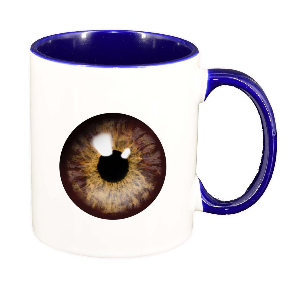 Cana Eyeball, interior albastru inchis, 330ml, D300