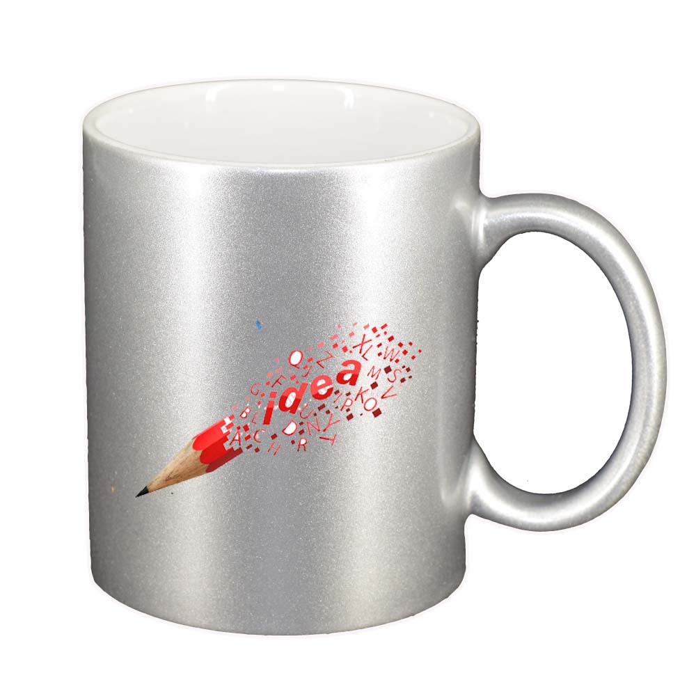 Cana Idea, argintiu sidefata, 330ml, D296