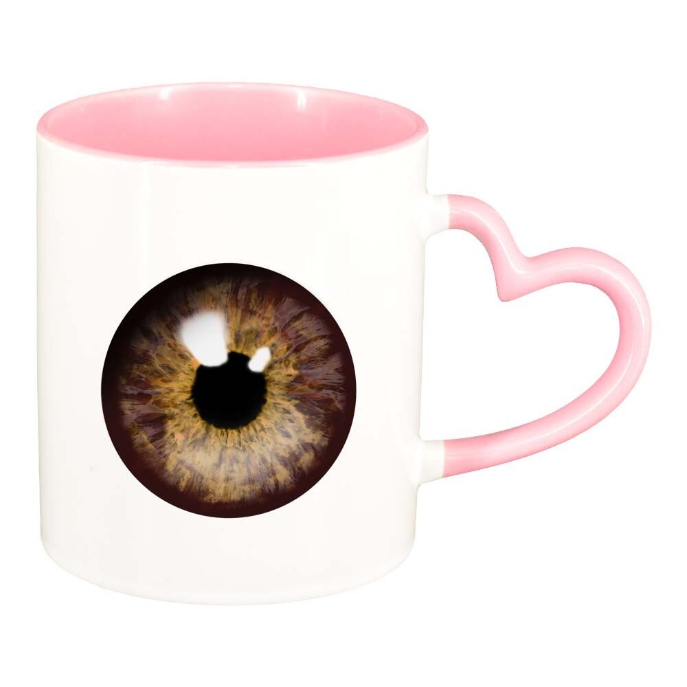 Cana Eyeball, interior roz, maner inima, 330ml, D300