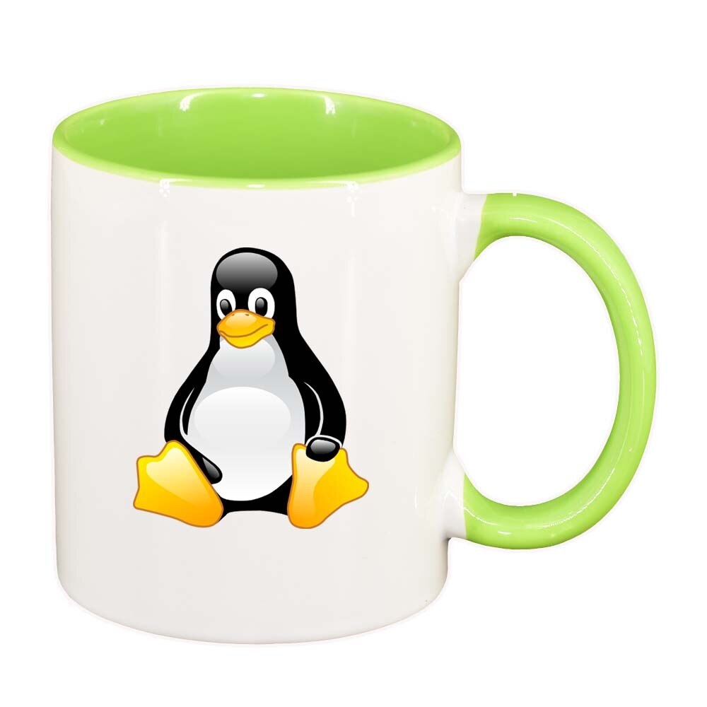 Cana Pinguin, interior verde deschis, 330ml, D298