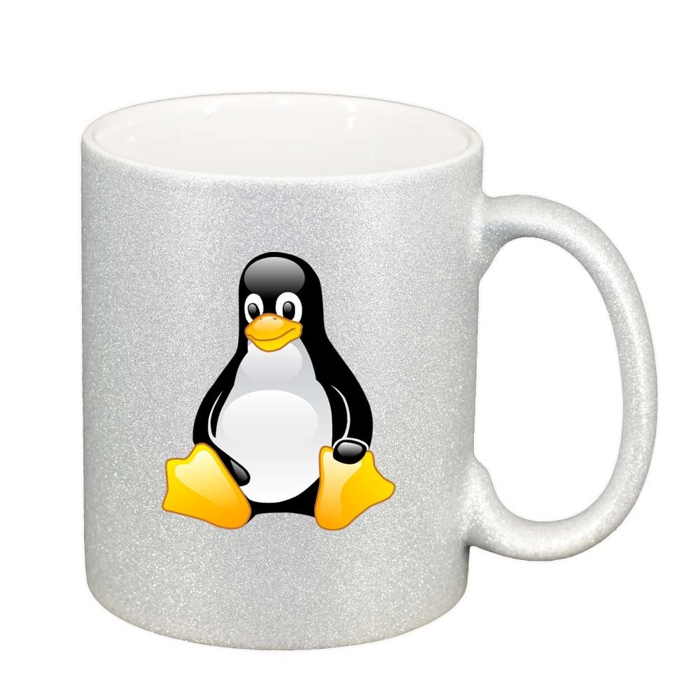 Cana Pinguin, argintiu sidefata glitter, 330ml, D298