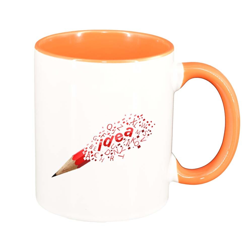 Cana Idea, interior portocaliu, 330ml, D296