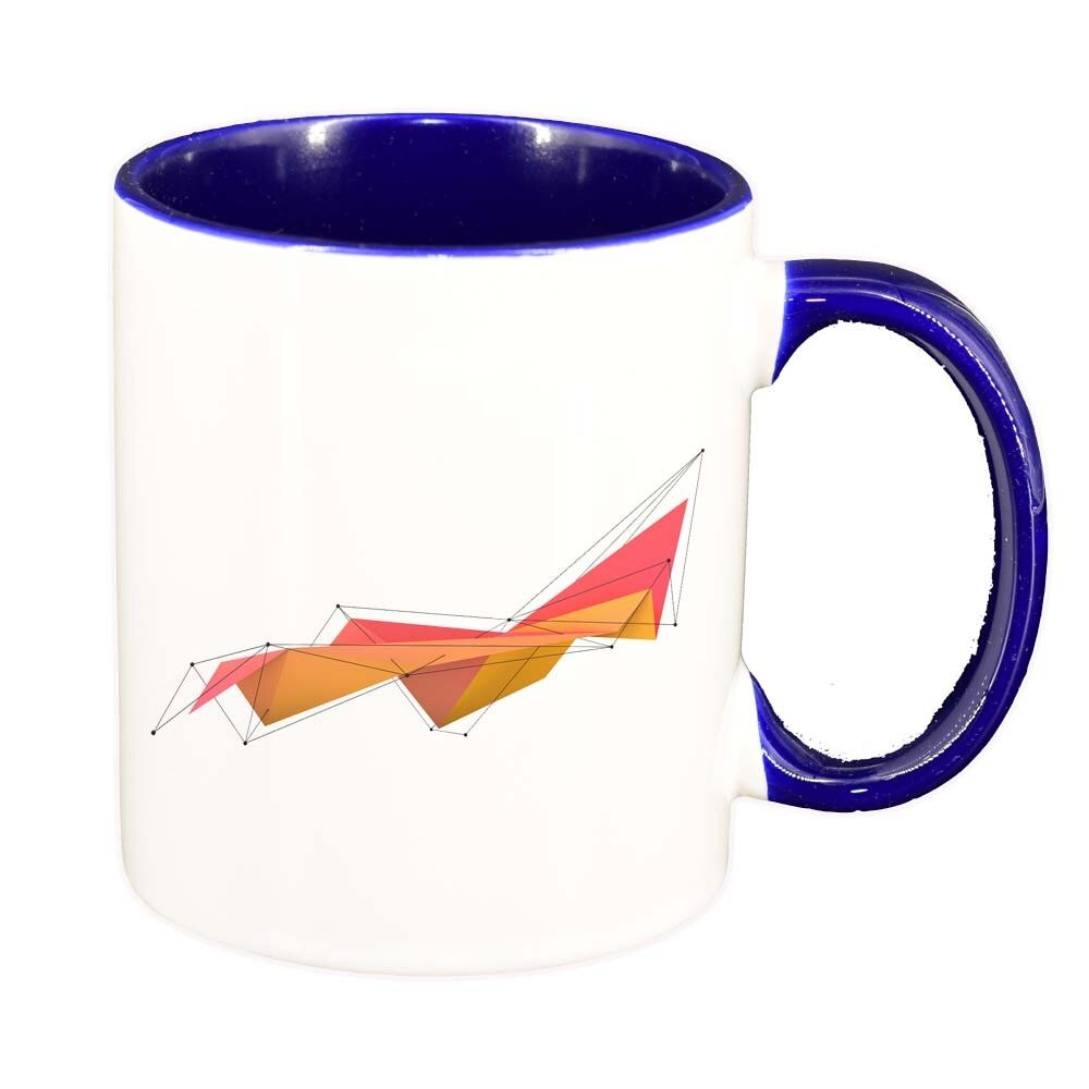 Cana Forme, interior albastru inchis, 330ml, D297