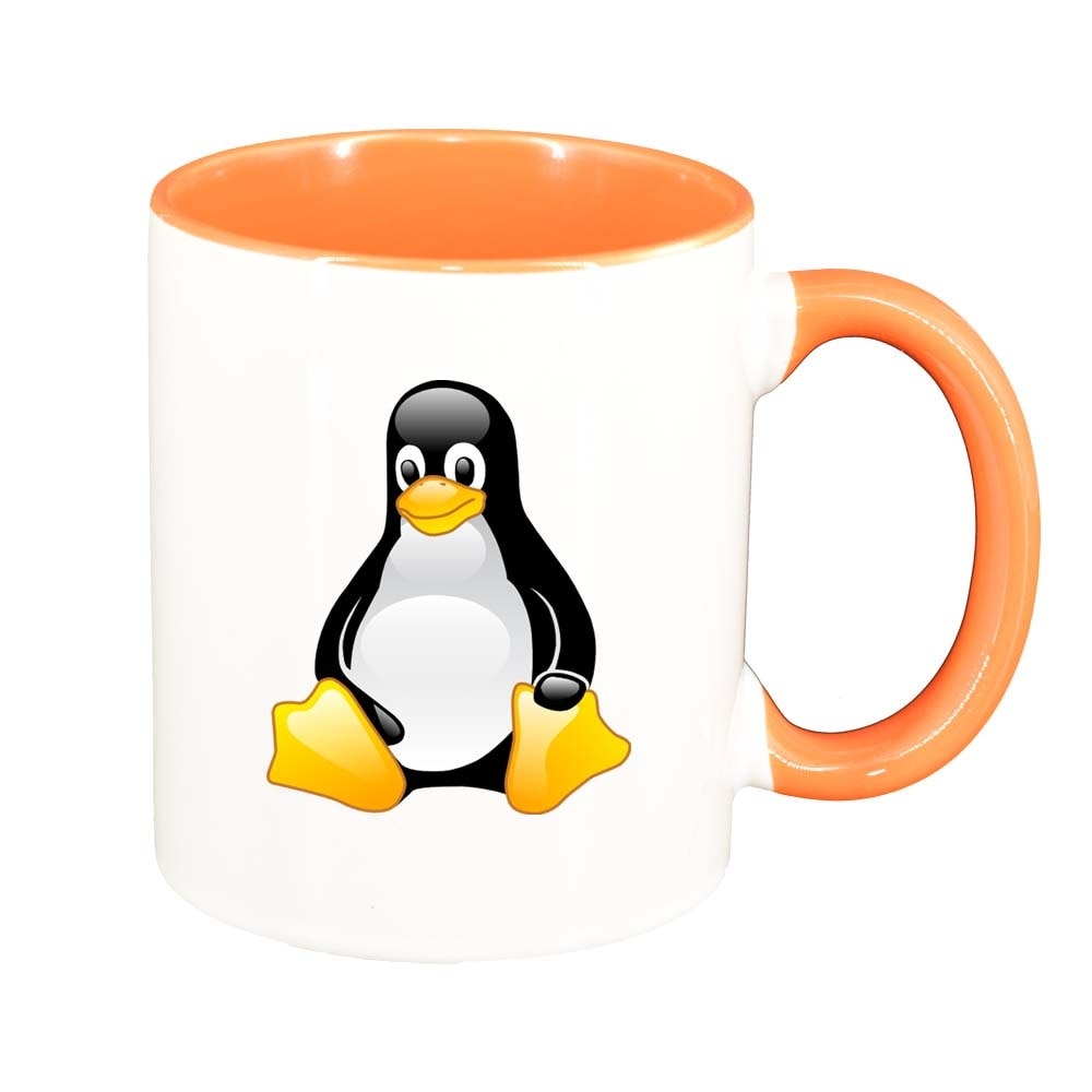 Cana Pinguin, interior portocaliu, 330ml, D298