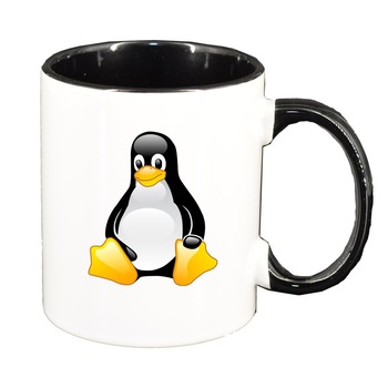 Cana Pinguin, interior negru, 330ml, D298 Cana Pinguin, interior negru, 330ml, D298