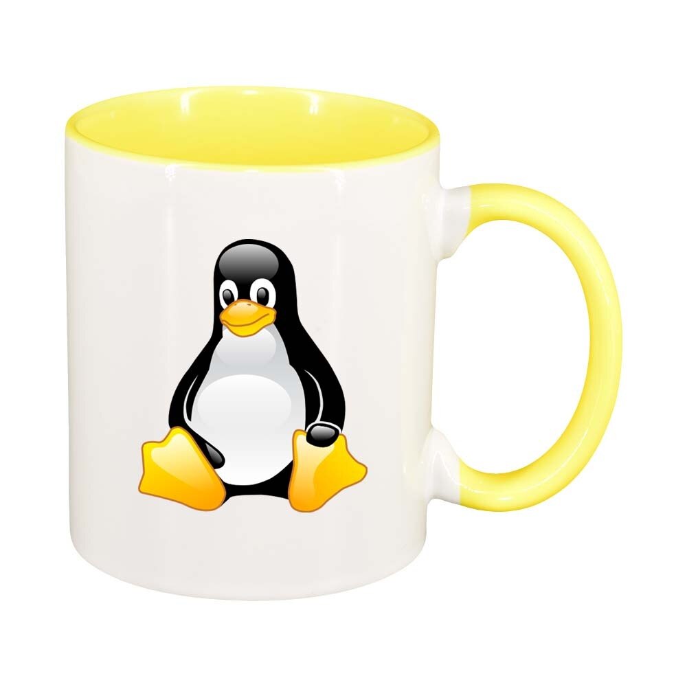 Cana Pinguin, interior galben, 330ml, D298