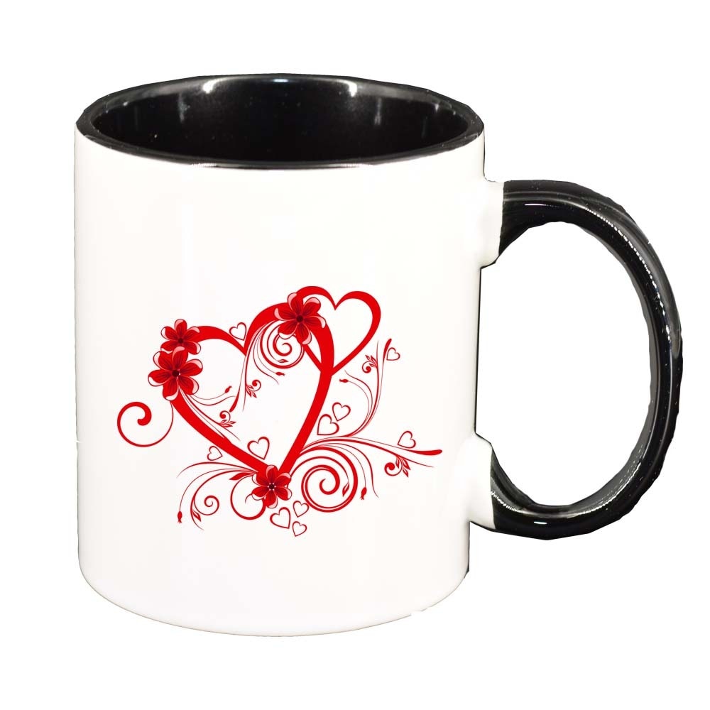 Cana Love, interior negru, 330ml, D307