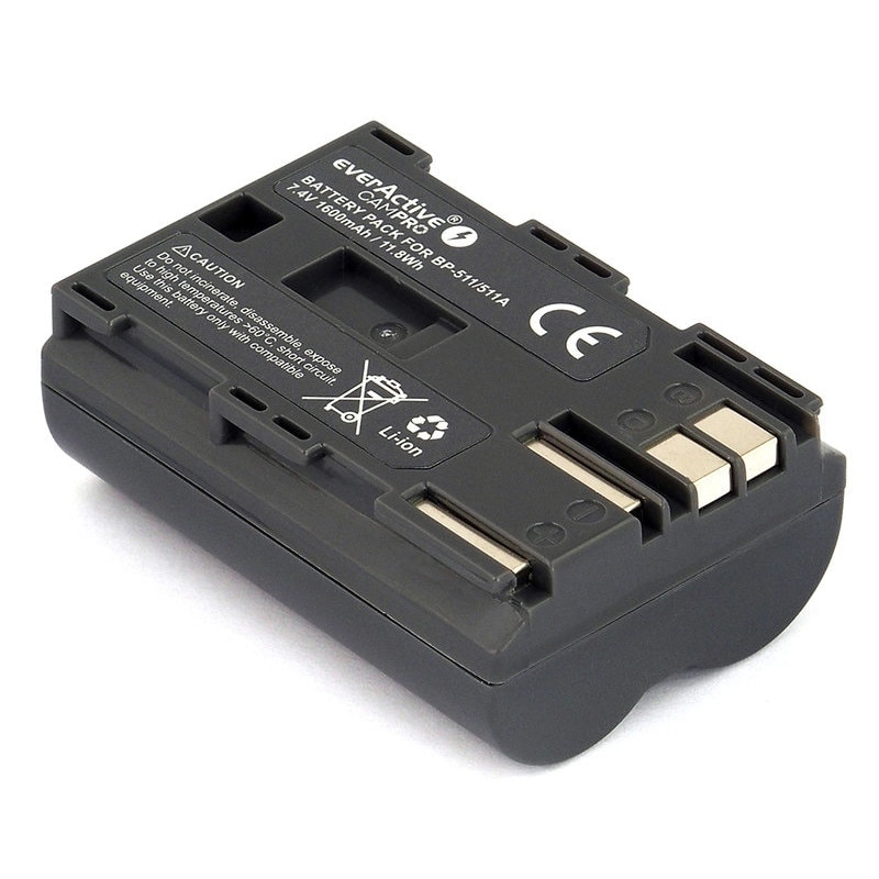 Acumulator camera EverActive CamPRO BP-511 7,4V, 1600mAh, Li-Ion, Tip Canon