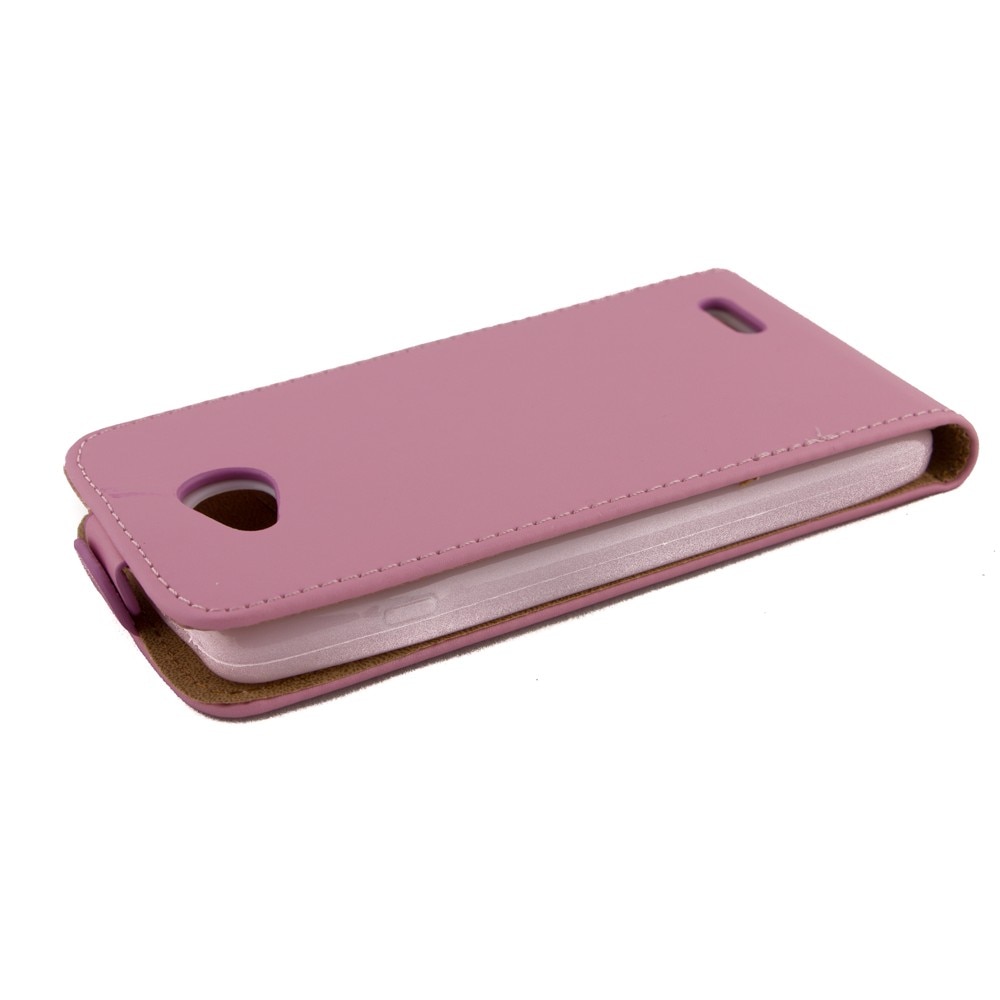 Husa LG L90 D405N piele, ECOFlexi SLIM, Roz