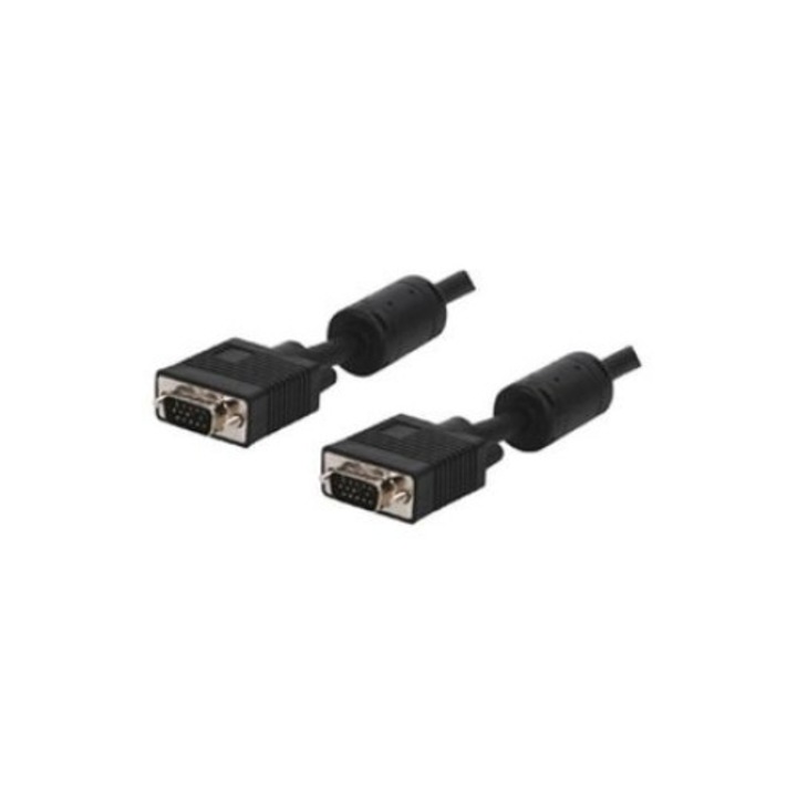 Kábel VGA dugó - VGA dugó 1,5 M, fekete, Intex