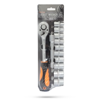 Set cheie Handy, Cu 12 clicheti 1-2,4 cm, Din otel crom-vanadiu si cauciuc, Ø2,5/5 cm, 14,5/21 cm, Multicolor Set cheie Handy, Cu 12 clicheti 1-2,4 cm, Din otel crom-vanadiu si cauciuc, Ø2,5/5 cm, 14,5/21 cm, Multicolor