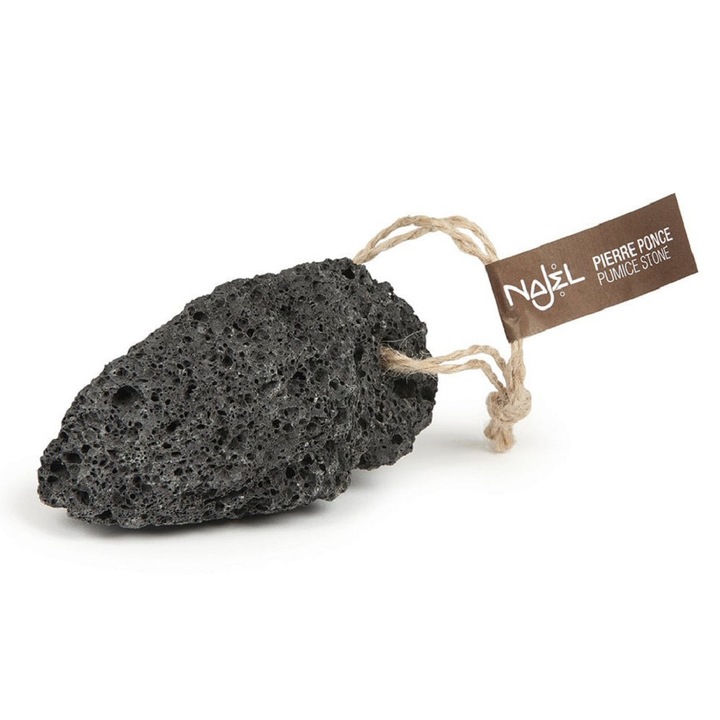 Piatra Ponce Naturala din Roca Vulcanica Najel® Ofera Proprietati Abrazive pentru Eliminarea Calozitatilor, a Pielii Ingrosate, pentru Indepartarea Pielii Deteriorate si Uscate 1 buc