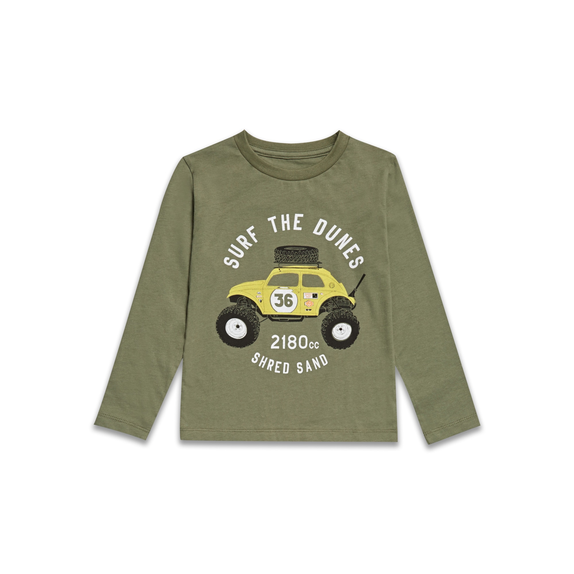 Bluza imprimeu masina, Baieti, Riot Club, Verde Kaki