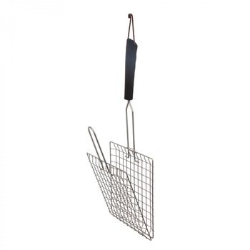 Gratar simplu cu maner izolat termic, metal, 54.5 x 28 cm , ATS Gratar simplu cu maner izolat termic, metal, 54.5 x 28 cm , ATS