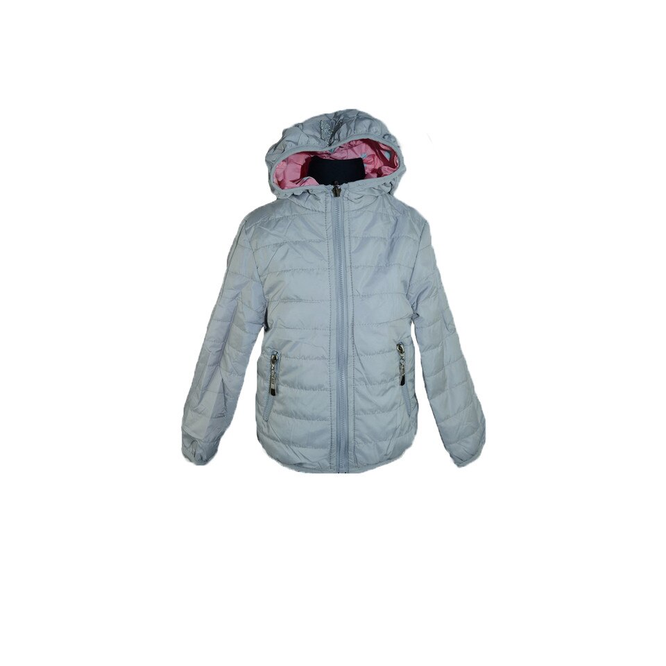 Geaca cu doua fete fetite Happy House KK466-G, Gri, 98