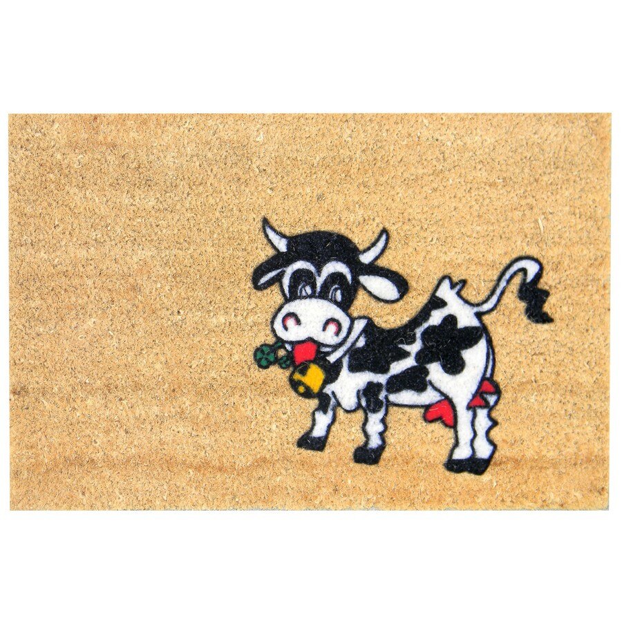 Covor intrare, iMK®, fibra de cocos, vacuta, dreptunghiular, 60 x 40 cm