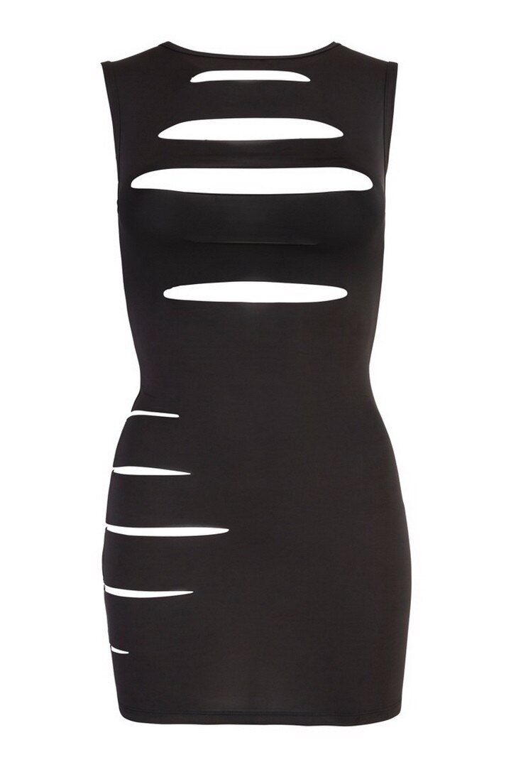 Rochie Cottelli Collection, cupa deschisa, polyester/elastane, negru, Negru
